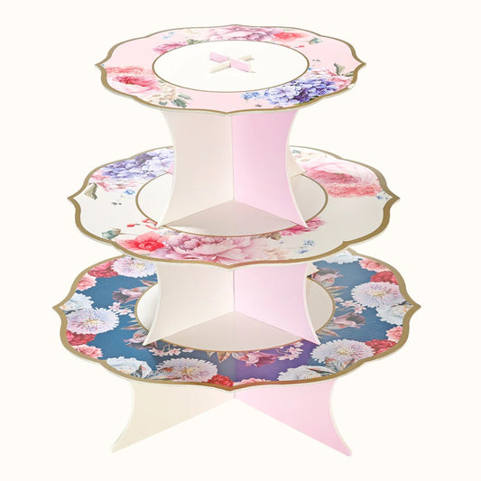 Floral Cardboard Cake Stand