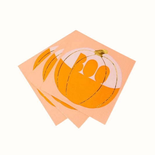 Boo Pumpkin Halloween Napkins – Pack of 20