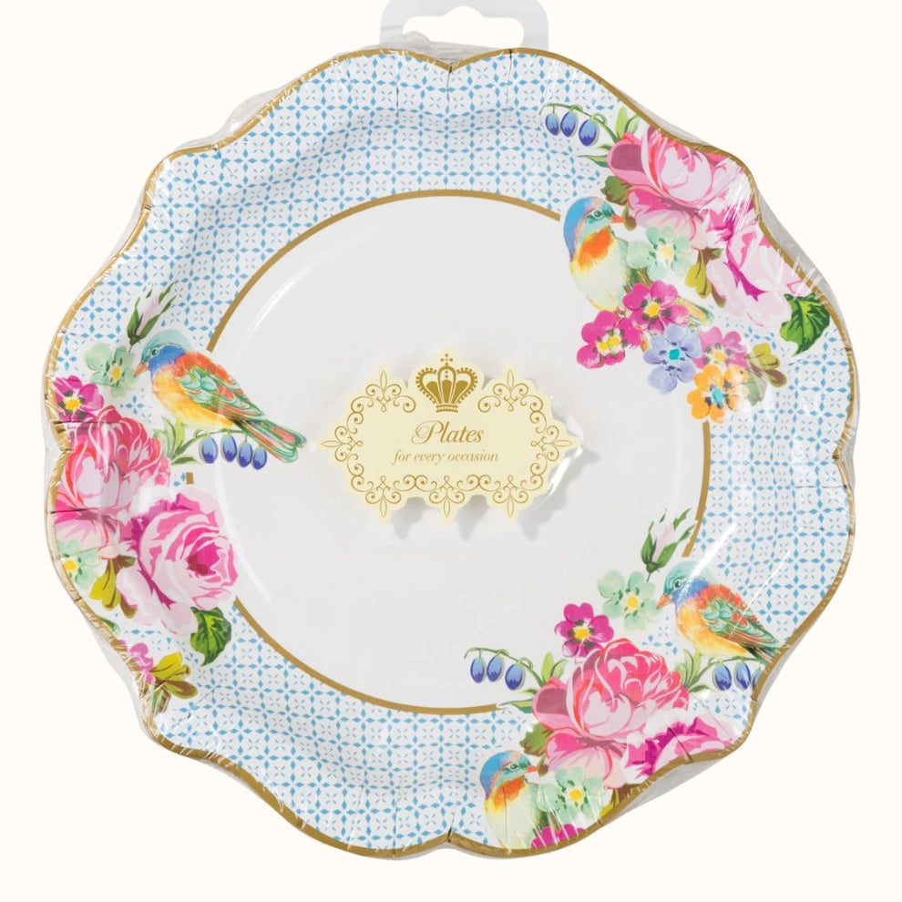 Floral Plates (12 Pack) – Little Cake Co