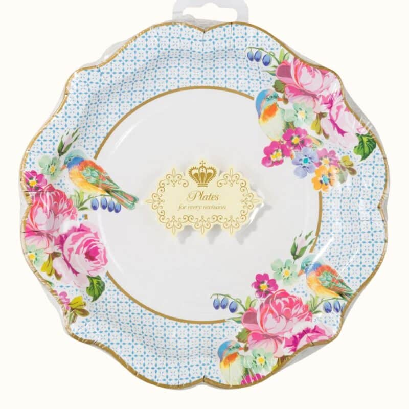 Floral Plates, 12 Pack