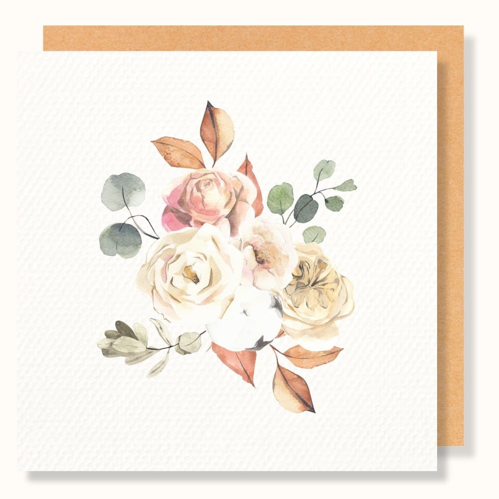 Floral Blank Card